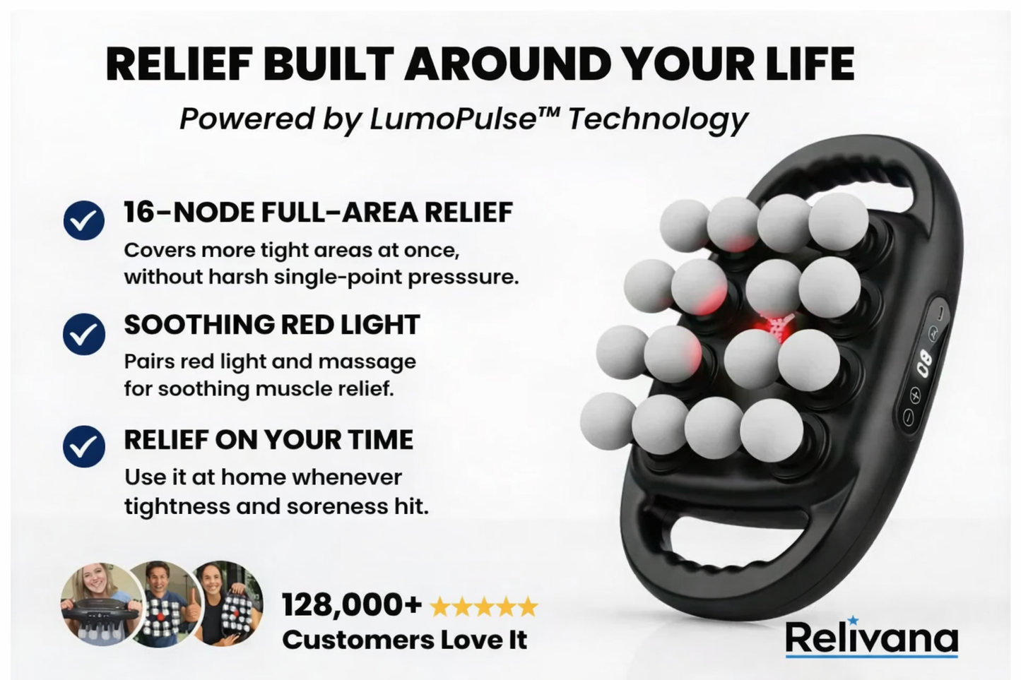 Professional 16-Head Deep Tissue Massager