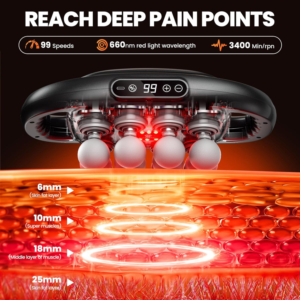Professional 16-Head Deep Tissue Massager